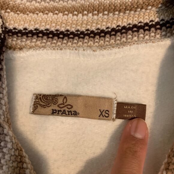 Prana Coat Womens XS Extra Small Breathe Rowen Fleece Lined Button Front Long - Picture 10 of 15